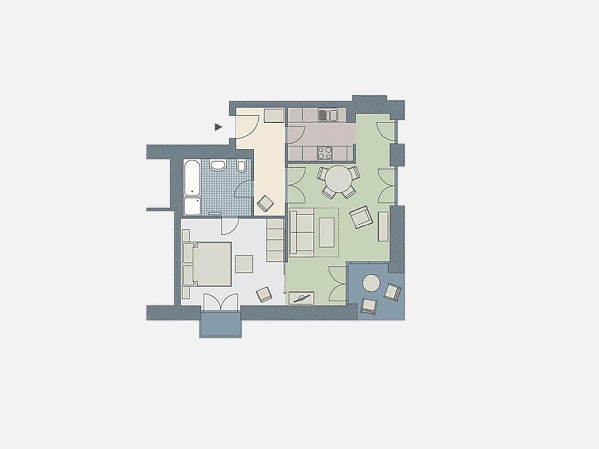 Kaiservillen Heringsdorf - Ferienwohnung Mit 1 Schlafzimmer Und Terrasse D201 Extérieur photo